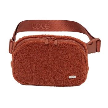 lolë unisex fleece belt bag.